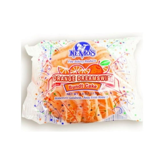 Nemo's Orange Dreamswirl Bundt Cake 4oz (PACK OF 12)