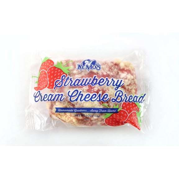 Nemo's Strawberry Cheesecake Bread Individually Wrapped 4oz (PACK OF 12)