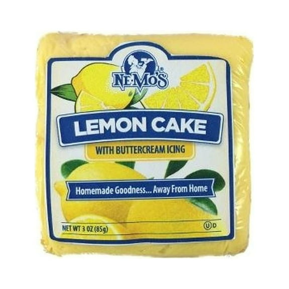 Nemos Lemon Square Cake, 3 Ounce -- 6 per case