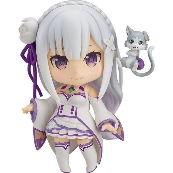 Nendoroid Re:Zero Starting Life in Another World Emilia ABS PVC Action Figure 100mm (Second Release) (Rerelease)