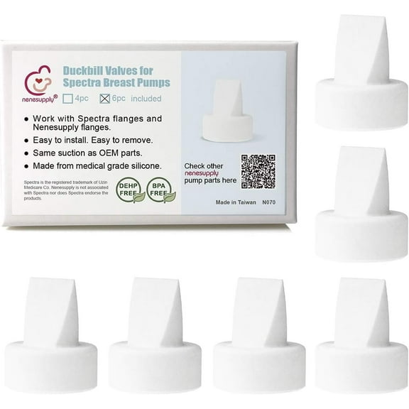 Nenesupply Duckbill Valves Compatible with Spectra Pump Parts Compatible with Spectra S2 S1 9 Plus Breast Pump Replace Spectra Valves and Spectra S2 Accessories
