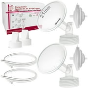 Nenesupply Pump Parts 21mm Flange Compatible with Spectra S2 S1 Breast Pumps Not Original Spectra Pump Parts or Spectra S2 Accessories Replace Spectra Flange 19mm Duckbill Valves Backflow Protector