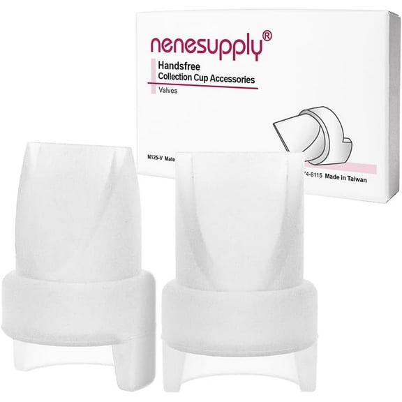 Nenesupply Valves 2pc for Handsfree Wearable Collection Cups. Work with Nenesupply Handsfree Wearable Collection Cups Only. Made of Food Grade Material. Handfree Pumping