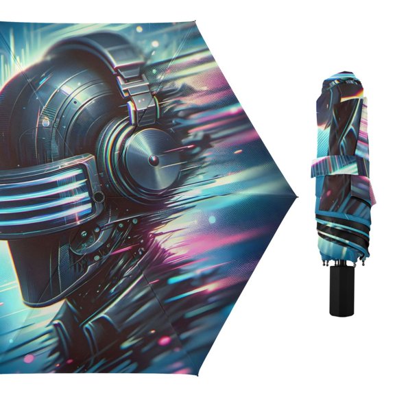 Neno Helmets Head Compact Sun Umbrella Windproof Travel Umbrellas for Rain Strong Portable UV Protection