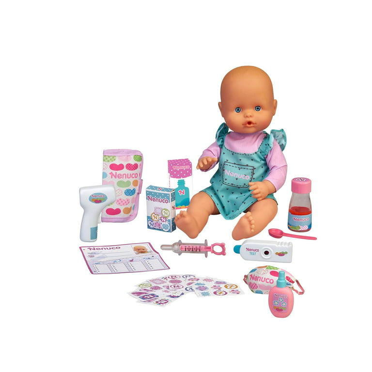 Nenuco Are You Sick - Soft Doll with Thermometer, Medicine with