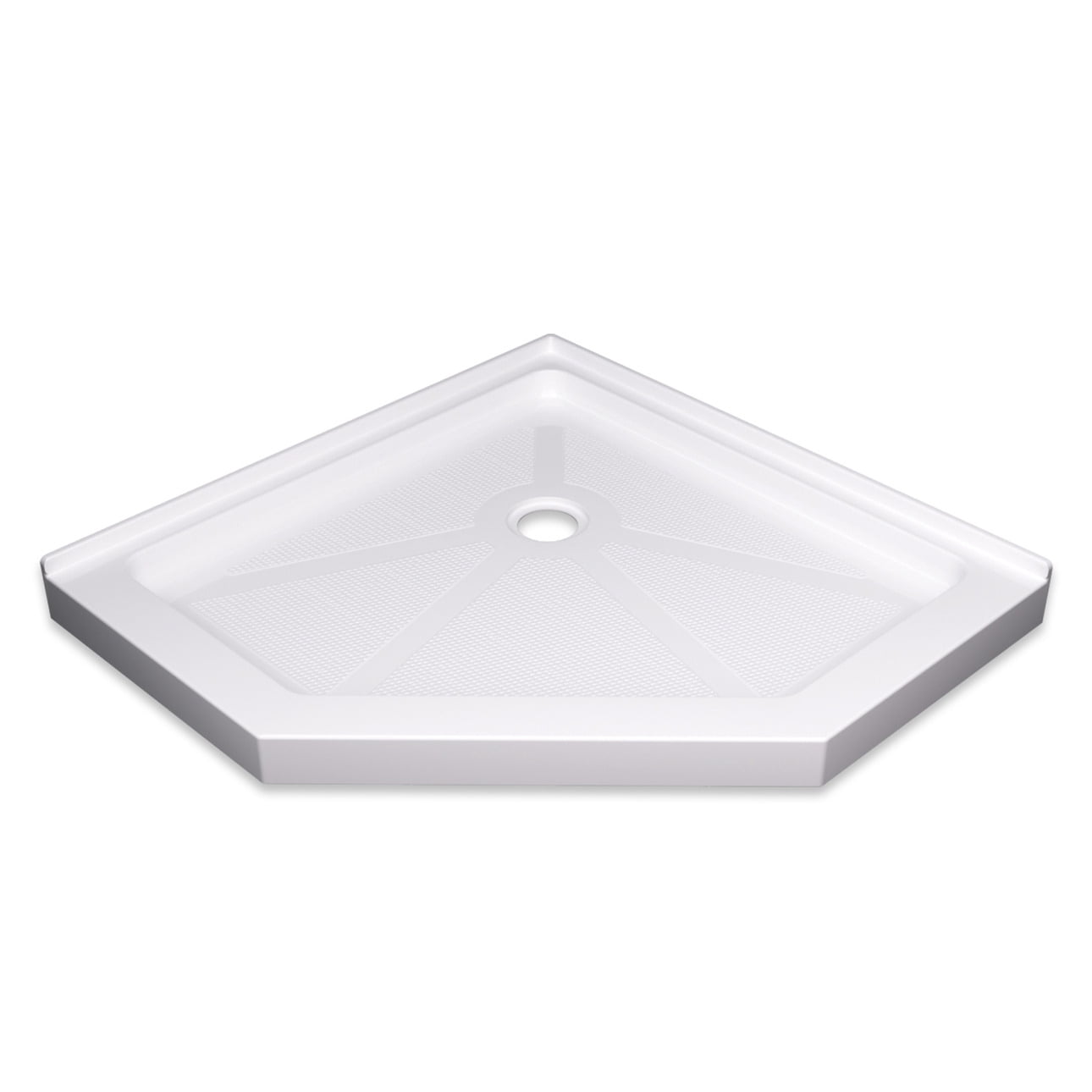 Neo-Angle Shower Base 36x36 Inch White for Bathroom Walk-In Shower with ...
