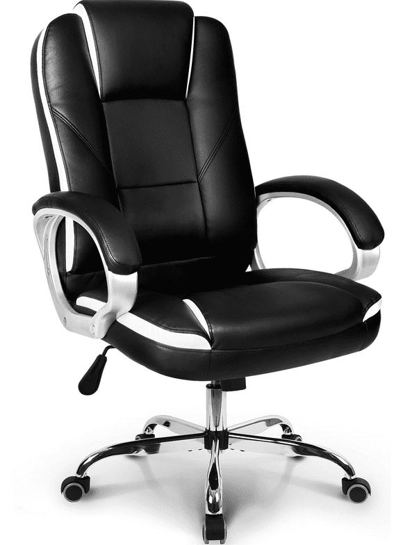Neo Chair Ergonomic High Back Executive Leather Office Computer Desk Chair, Black