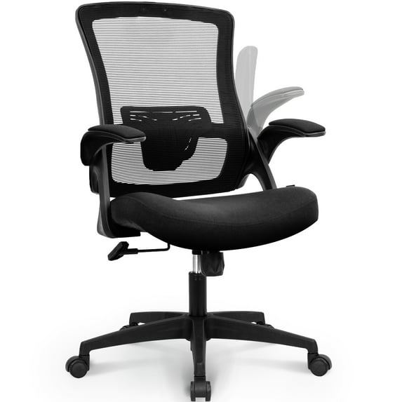 NEO CHAIR Ergonomic Office Chair, Adjustable High Back Mesh Desk Chair with Flip-up Arms, Black