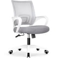 thumbnail image 1 of NEO CHAIR Office Desk Computer Chair Ergonomic Mesh Gaming Cushion Seat with Comfy Lumbar Mid Back Support Adjustable Height Swivel Rolling Wheels for Home Task (Grey), 1 of 6