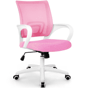 NEO CHAIR Office Computer Chair Ergonomic Mid-Back Mesh Desk Chair, Pink