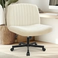 thumbnail image 1 of Neo Chair Height Adjustment and Swivel Office Desk Chair, Beige, 1 of 8