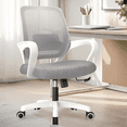 thumbnail image 1 of NEO CHAIR Ergonomic Office Chair, Lumbar Support Mid Back, Mesh Home Office Computer Desk Chair with Armrests, Gray, 1 of 9