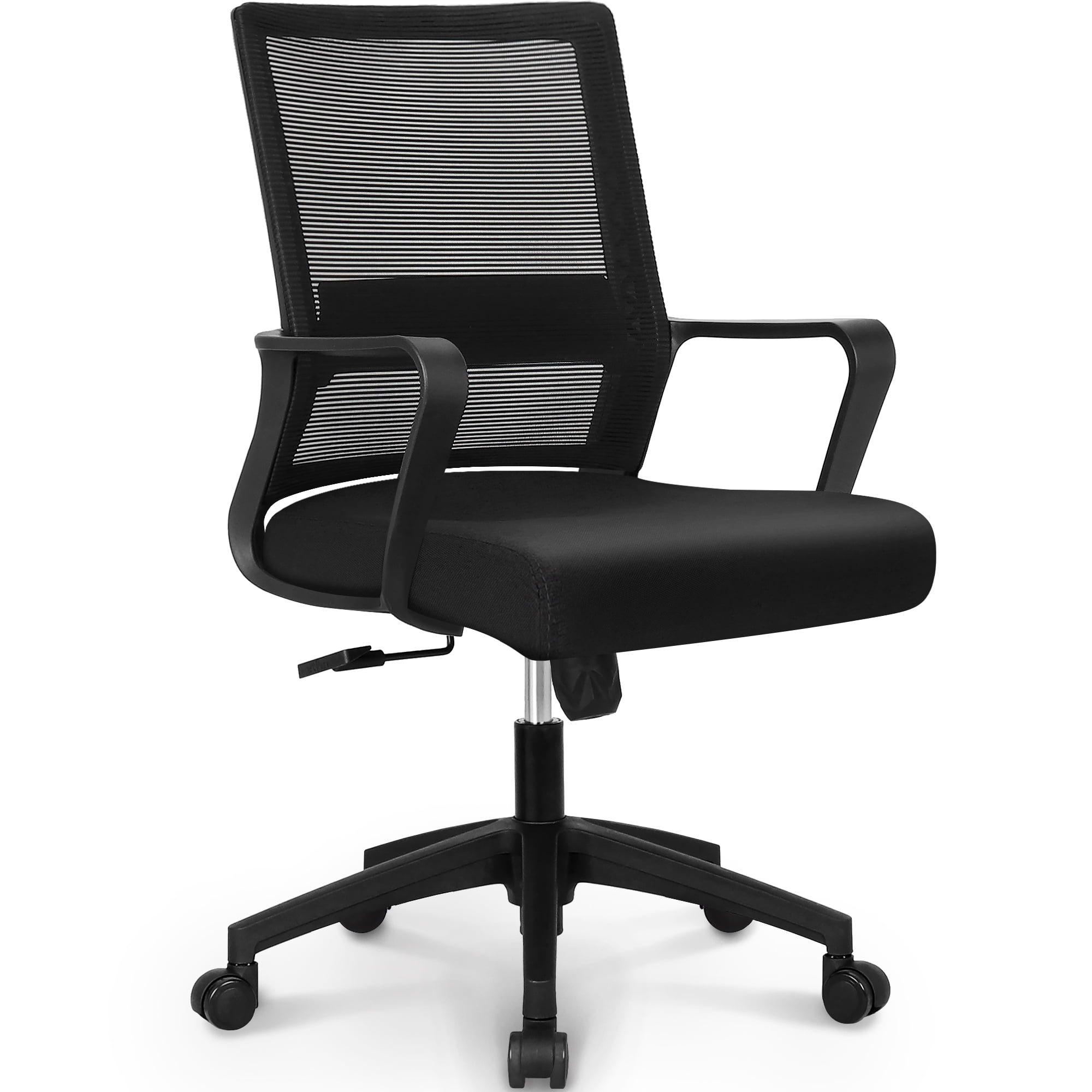 Neo Chair MB-7 Ergonomic Mid Back Adjustable Mesh Home Office Computer Desk  Chair, Black