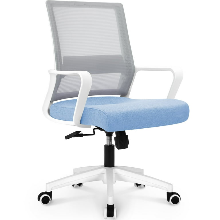 Neo Chair MB 7 Ergonomic Mid Back Adjustable Mesh Home Office Computer Desk Chair Sky blue