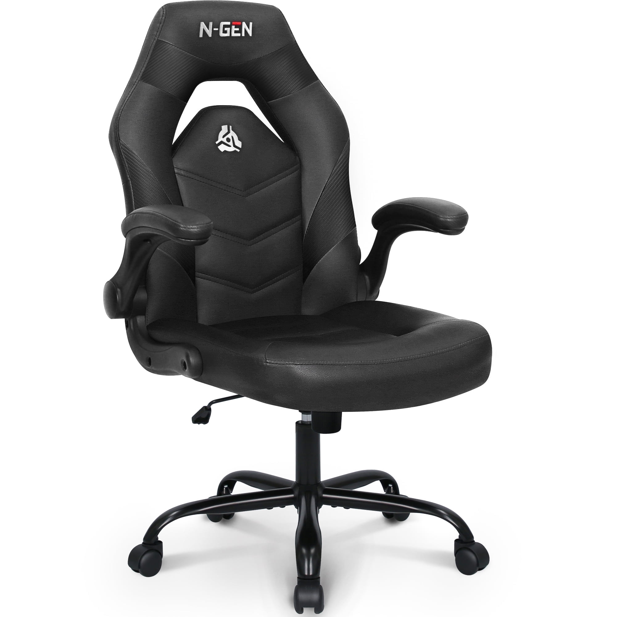 Neo Chair Black Gaming Chair with Flip-Up Armrests Adjustable