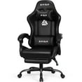 thumbnail image 1 of Neo Chair N-Gen Gaming Chair, Ergonomic Video Game Chair with Headrest, Adjustable Footrest, Lumbar Support High Back PU Leather for Adults, Black, 1 of 6