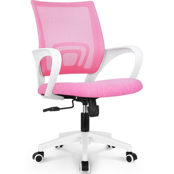 Neo Chair Office Chair Adjustable Mesh Back Support Swivel Computer Desk Chair, Pink