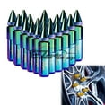 thumbnail image 1 of Neo Chrome 20 PCS M12X1.50 Lug Nuts Spiked Extended Tuner Aluminum Wheels Rims, 1 of 5