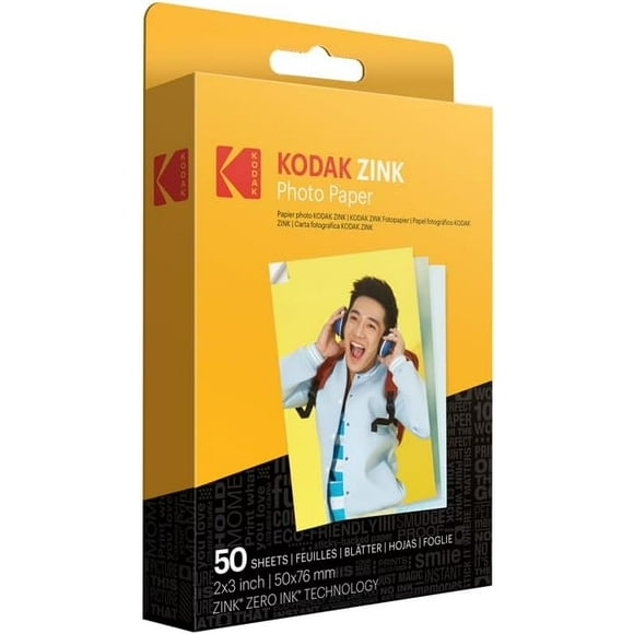 Neo-Classical Nostalgia Zink Photo Paper, Compatible with Smile, Step, PRINTOMATIC - Water-Proof, Tear-Proof, 50 Pack, Sticky-Backed for Easy Framing, Vibrant Prints