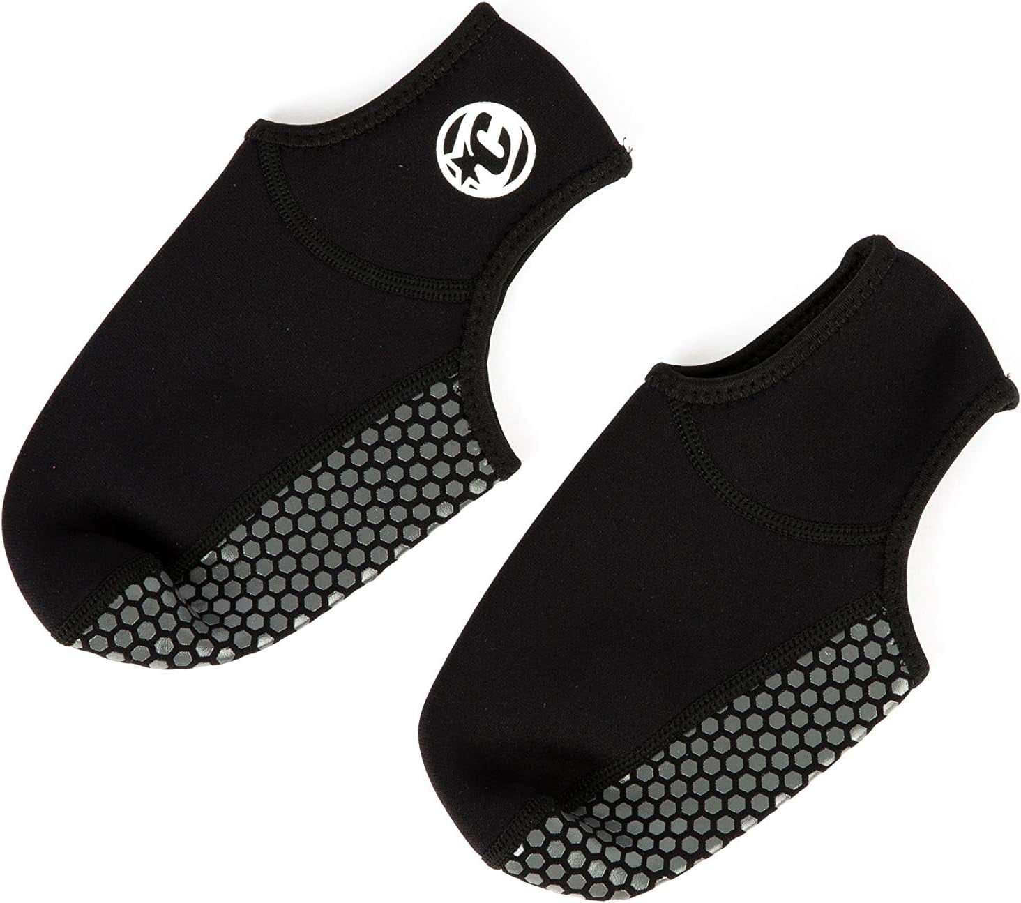 neo fin surf sox lo cut, 2mm flexible neoprene, adhesive backing, low