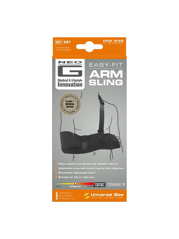 Easy-Fit Adjustable Arm Sling With Comfort Pad - One Size FSA/HSA Eligible