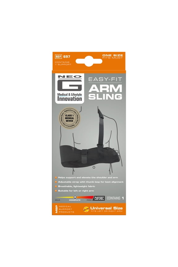 Easy-Fit Adjustable Arm Sling With Comfort Pad - One Size FSA/HSA Eligible