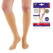 Neo G Knee Highs Therapeutic Socks (20-30mmHg) - Large, Beige