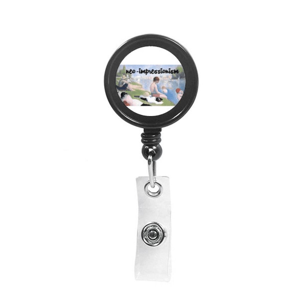 Neo Impressionism Optics Chromatics Retractable Keychain Badge Holder ID Badge