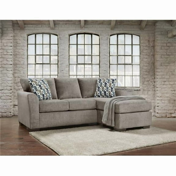 Neo Living NL700-TAUP-02-CHOF Amelia Sofa Sectional with Reversible Chaise, Taupe