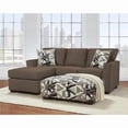 thumbnail image 1 of Neo Living NL700-BROW-JOSM-CHOF-OTT James Sofa Sectional with Reversible Chaise & Rectangle Ottoman Set, Brown - 2 Piece, 1 of 1