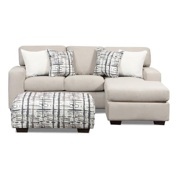 Neo Living NL705-GRAY-CHOF Finley Sofa Sectional with Reversible Chaise, Gray