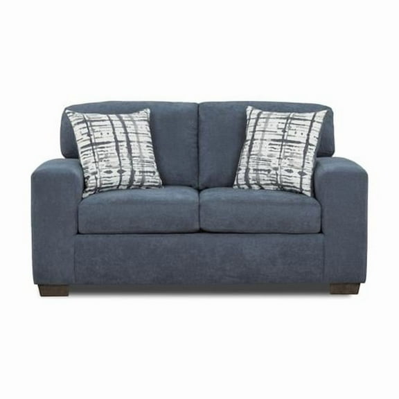 Neo Living NL705-NAVY-MASL-LOVE Gianna Loveseat Sofa, Navy