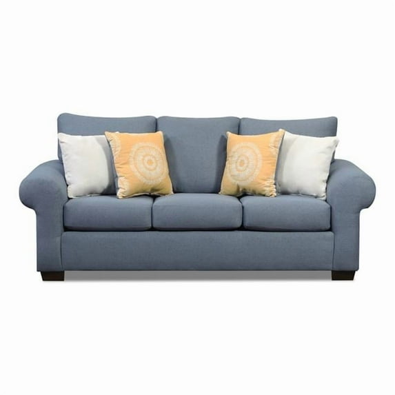 Neo Living NL725-BLUE-12-STRA-SOFA Rebecca Sofa, Blue