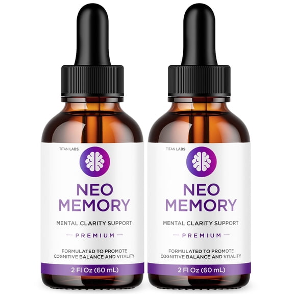 Neo Memory Drops Advanced Formula Brain Support Supplement NeoMemory 60 Servings