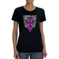 thumbnail image 1 of Neo-Punk Oni Mask Shaped T-Shirt Women -Image by Shutterstock, Female XX-Large, 1 of 4