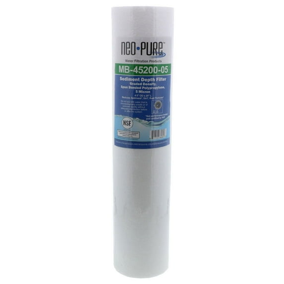 Neo-Pure 20" BB Graded Density Polypropylene Sediment Filter 50/5 mic
