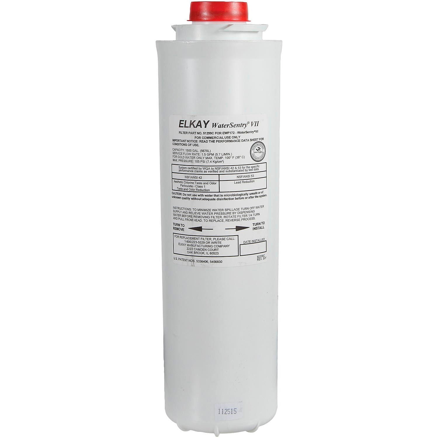 White Polypropylene WaterSentry VII Replacement Filter