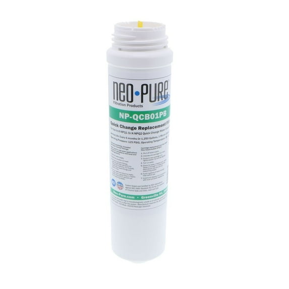 Neo-Pure NP-QCB01PB Quick Change 1-Stage Replacement Water Filters