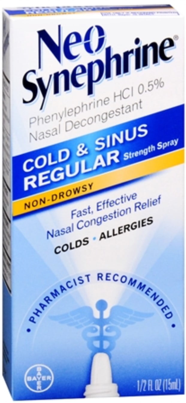 NEO-SYNEPHRINE Neo Synephrine Nasal Congestion Relief Spray, 0.5 Fl. Oz.