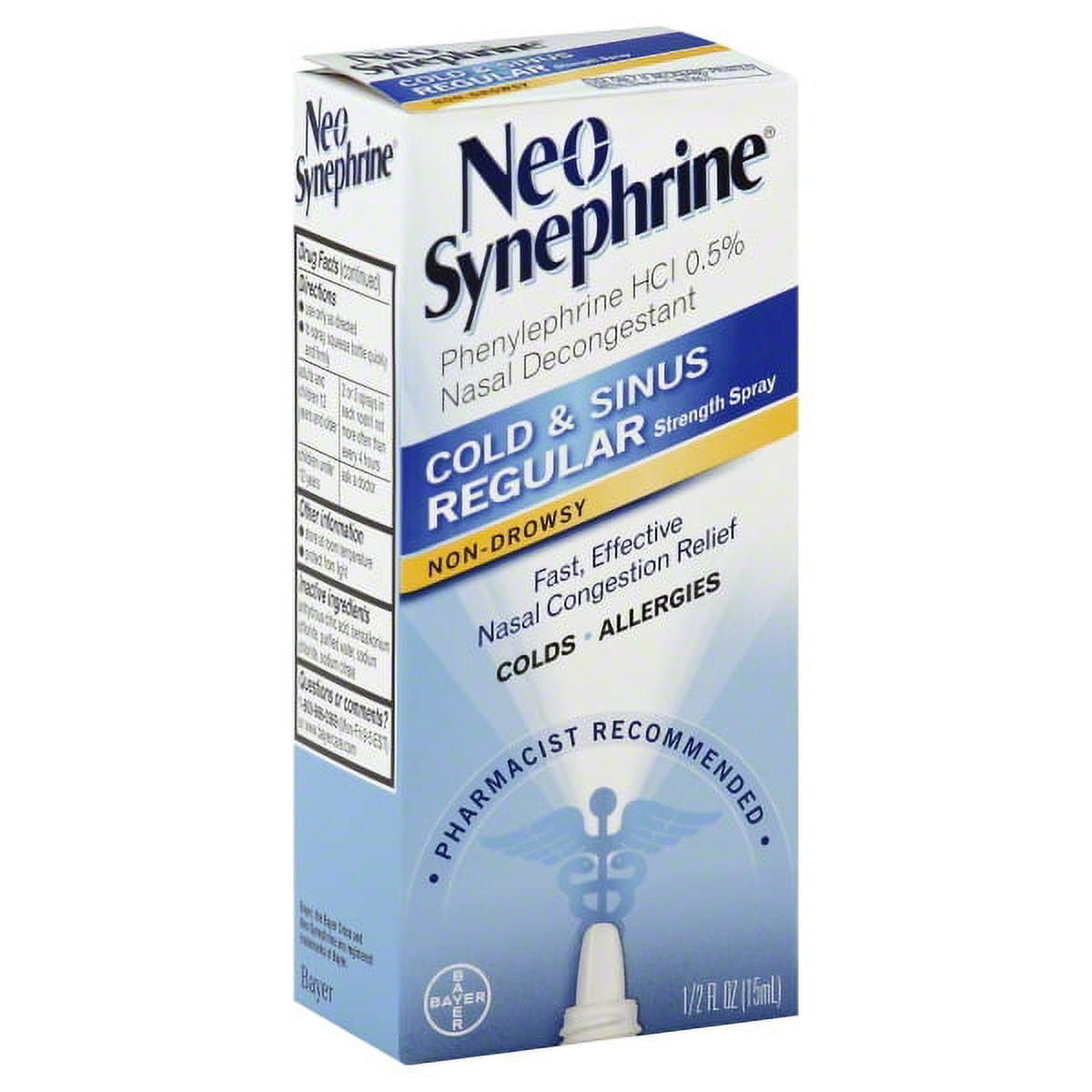 Neo-Synephrine Nasal Decongestant Spray Regular Strength 0.50 oz