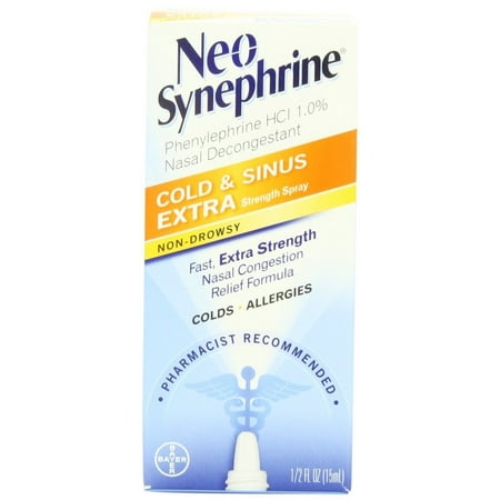 Neo-Synephrine Nasal Spray , Extra Strength Formula, 1/2-Ounce