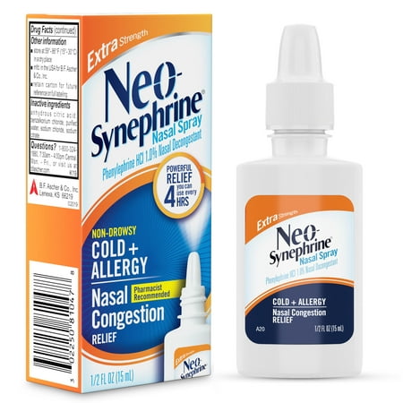 product image of Neo-Synephrine Nasal Spray Extra Strength, Phenylephrine Nasal Spray, 0.5 oz