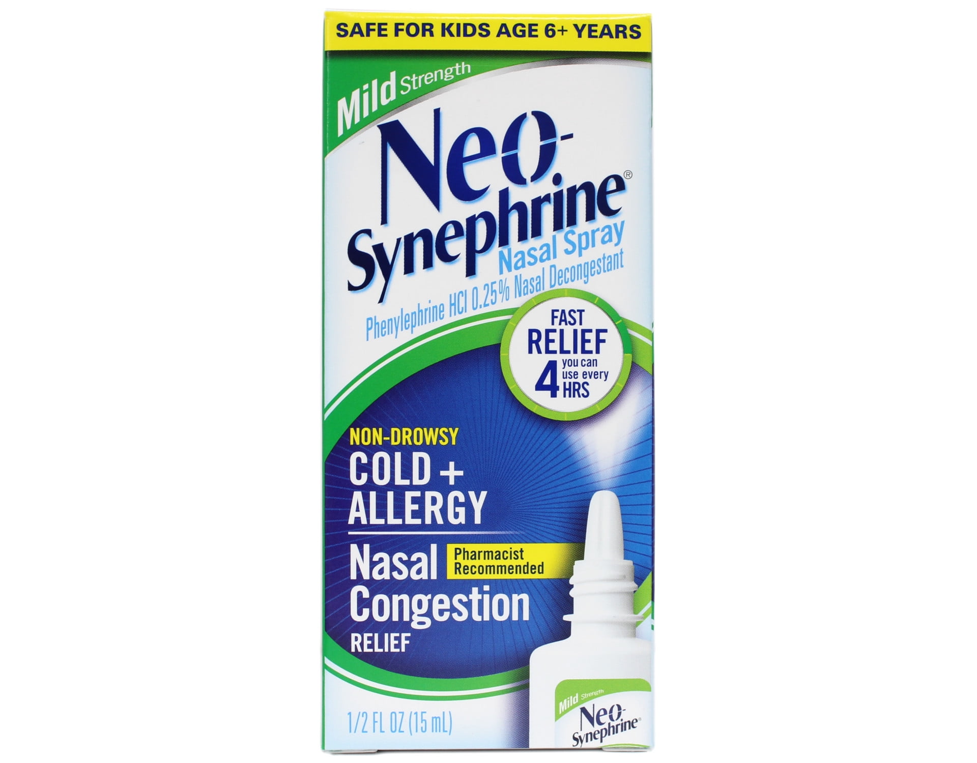Neo-Synephrine Nasal Spray Mild Formula, 0.5 fl oz (15 mL) Each