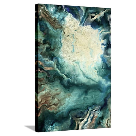 Neo Teal 1, Abstract Stretched Canvas Wall Art by Kimberly Allen Sold by Art.Com