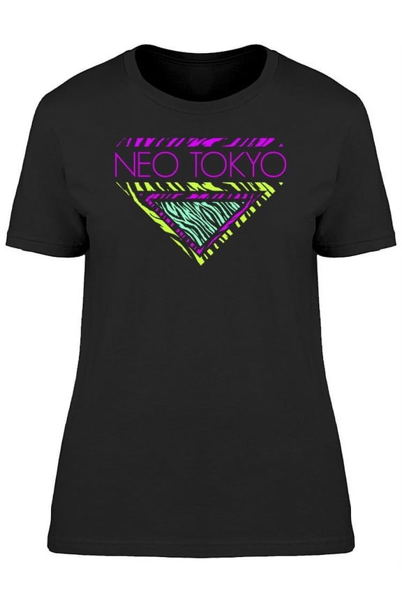 Neo Tokyo Zebra Print Colors T-Shirt Women -Image by Shutterstock, Female Medium