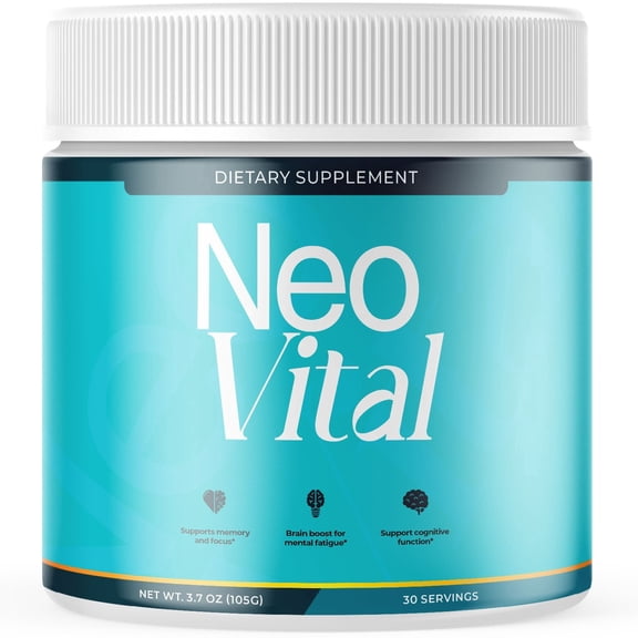 Neo Vital Powder Advanced Supplement Formula for Brain Support NeoVital 30 Servings
