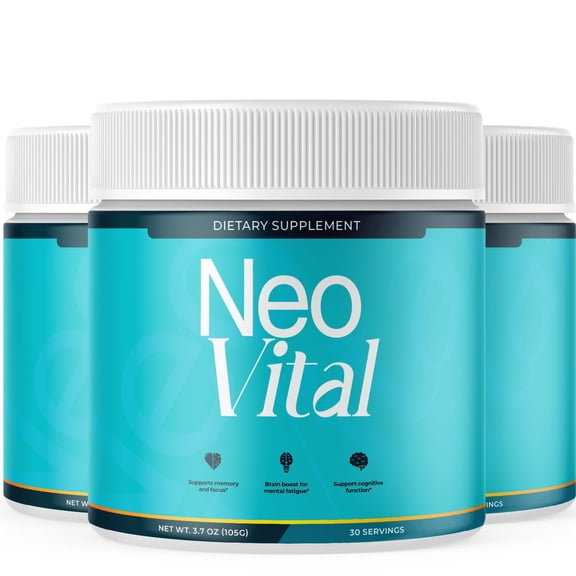 Neo Vital Powder Advanced Supplement Formula for Brain Support NeoVital 90 Servings