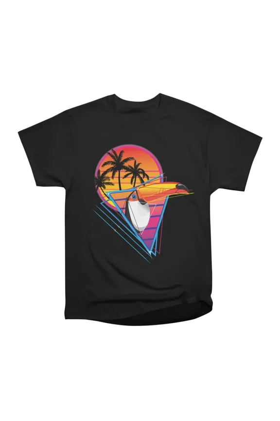 Neo retro toucan T-Shirt Tee Gift For Him Merch For Her Apparel For Friend