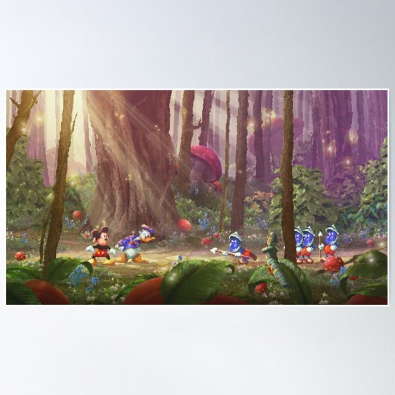 Neo16Bit - World Of Illusion Poster Wall Art, Modern Wall Decor For Living Room Bedroom, 8x12 UNFRAMED