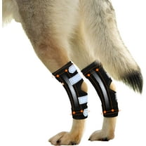 NeoAlly Dog Braces for Back Legs Dual Metal Spring Strips Super Supportive to Stabilize Both Legs, Help Dogs with Injuries Sprains Arthritis ACL CCL (X-Small Pair)
